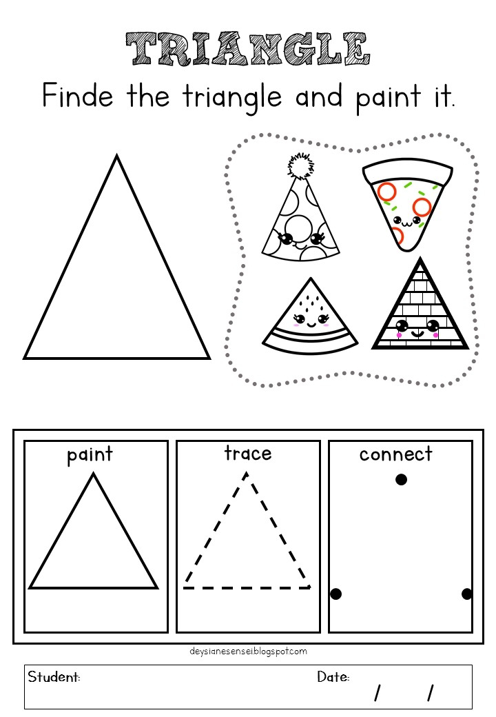 DeysianeSensei: Atividades para baixar: Atividades de Formas Geométricas em  Inglês - shapes - triangle, circle, rectangle, Square.